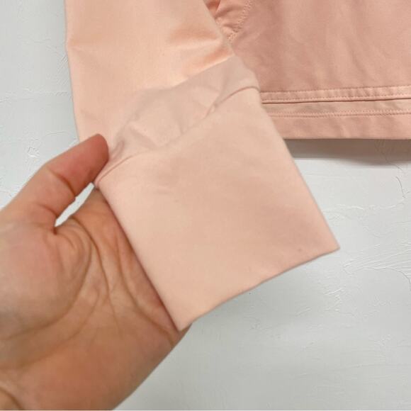 Nike Dri Fit Peach Lightweight Hoodie Pullover Sweater Womens S Boxy Fit Running - Picture 2 of 7